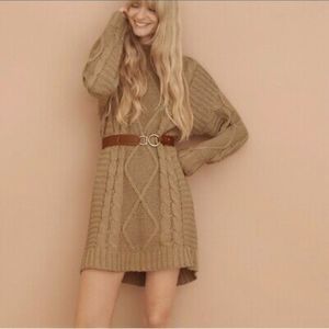 Anthropologie Amadi Leah Sweater Dress Long Sleeve Size Small